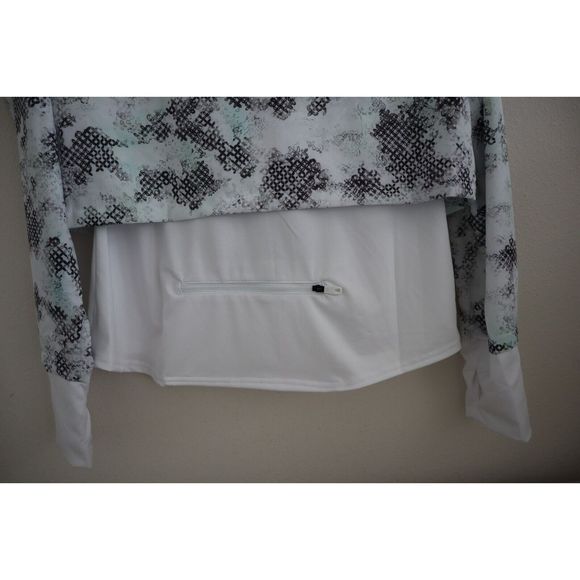 Spyder Active SP835 Women's Sz M White/Black Layered Jacket w/Thumbholes $98 - Picture 6 of 12